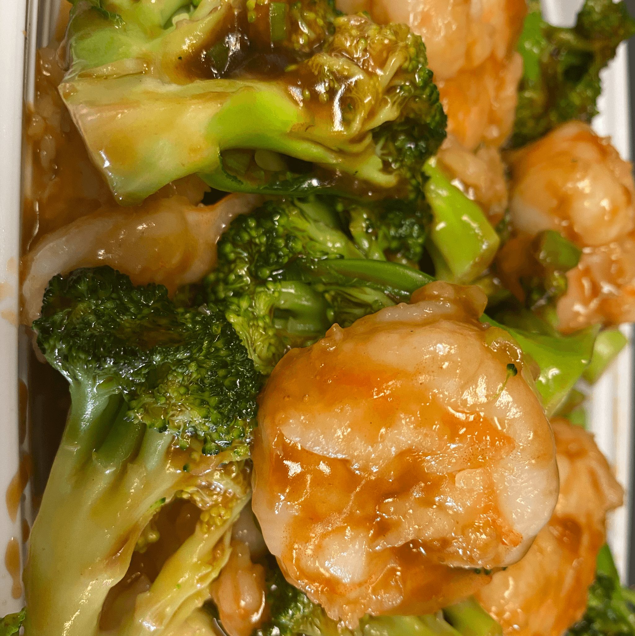 Shrimp with Broccoli.
