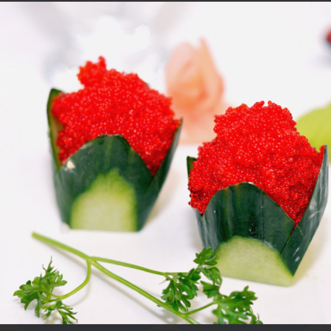 Flying Fish Roe Sashimi.