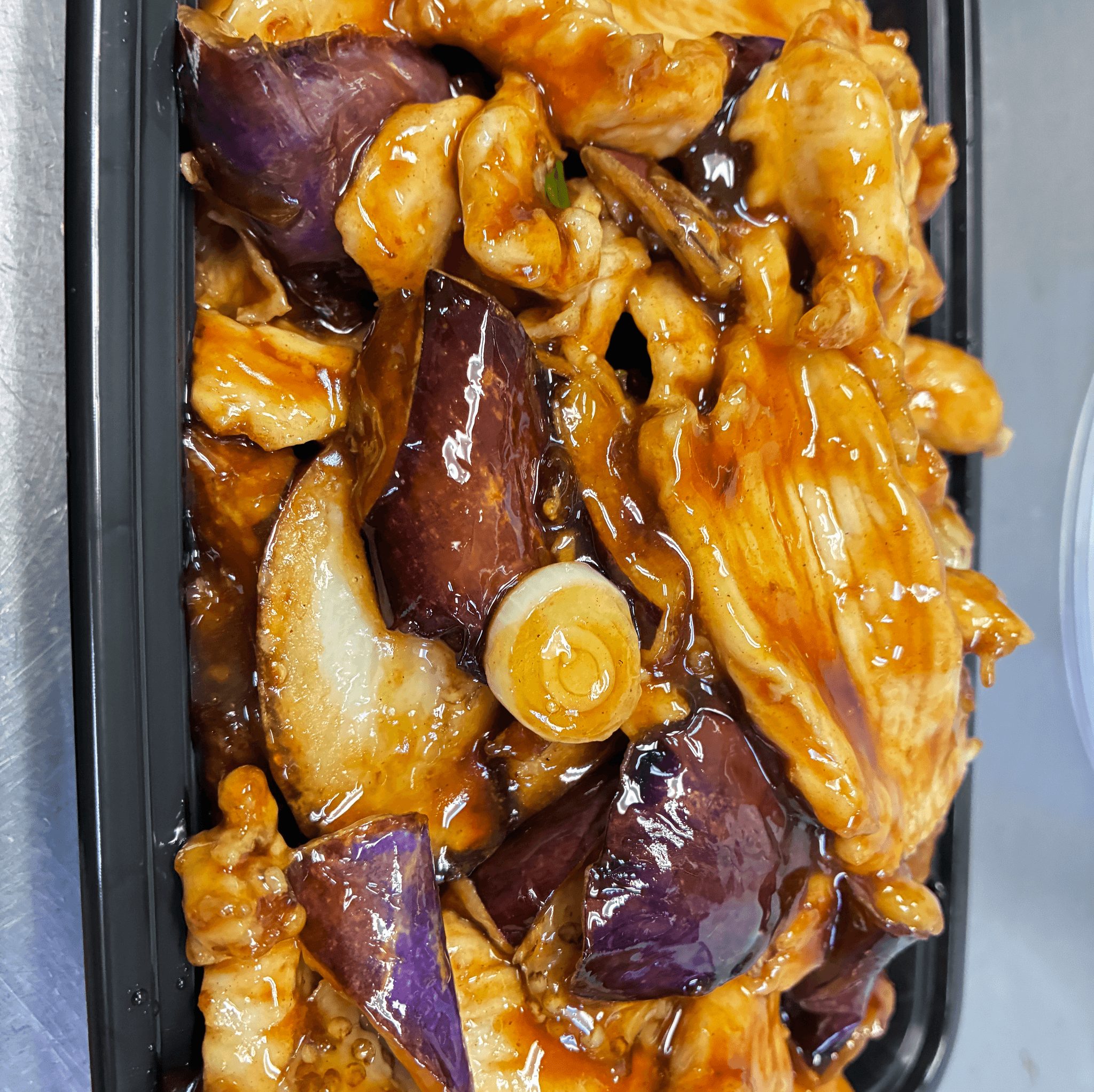 Chicken with Baby Eggplant.
