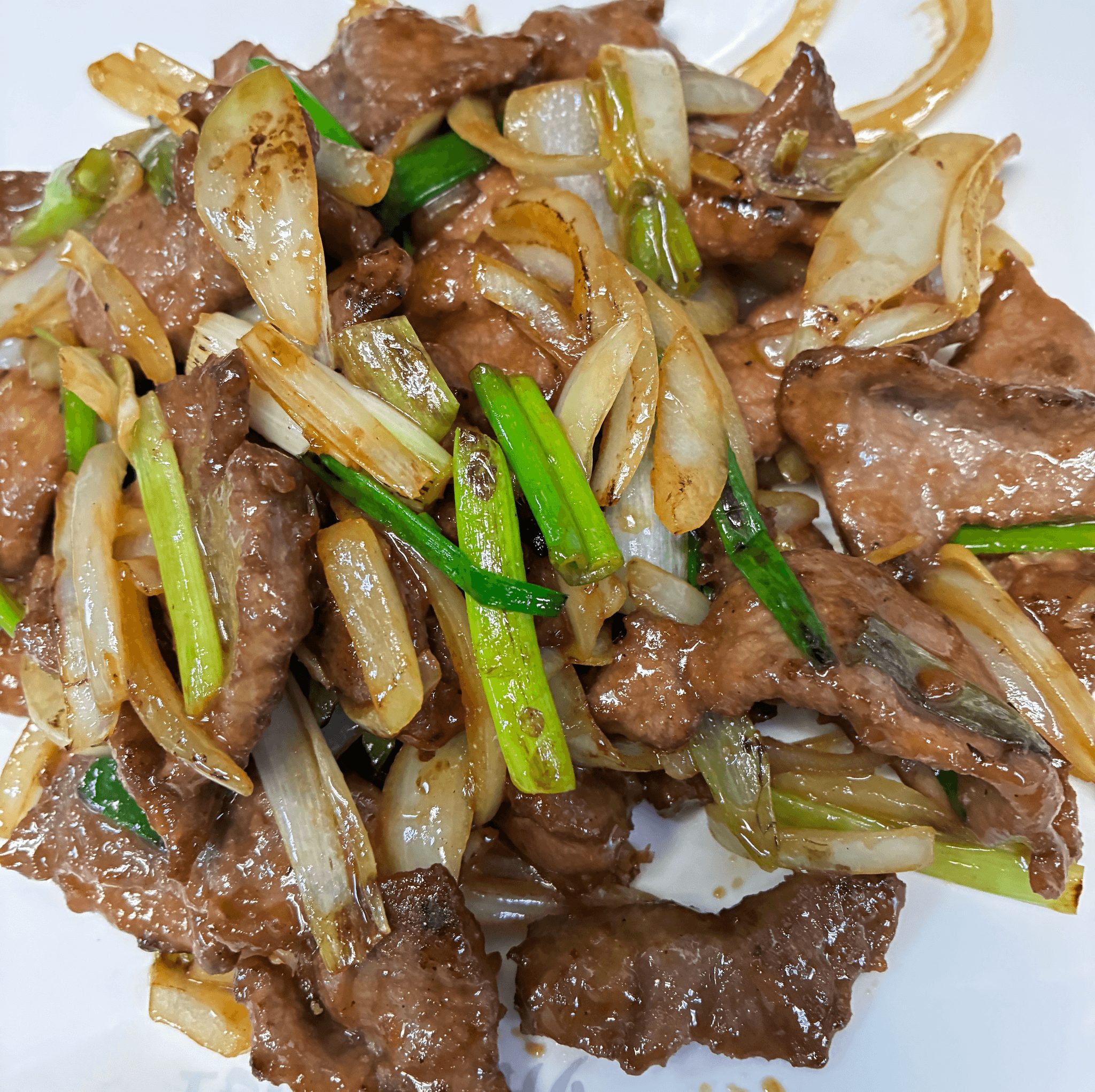 Sauteed Sliced Lamb with Scallion 葱爆羊肉.