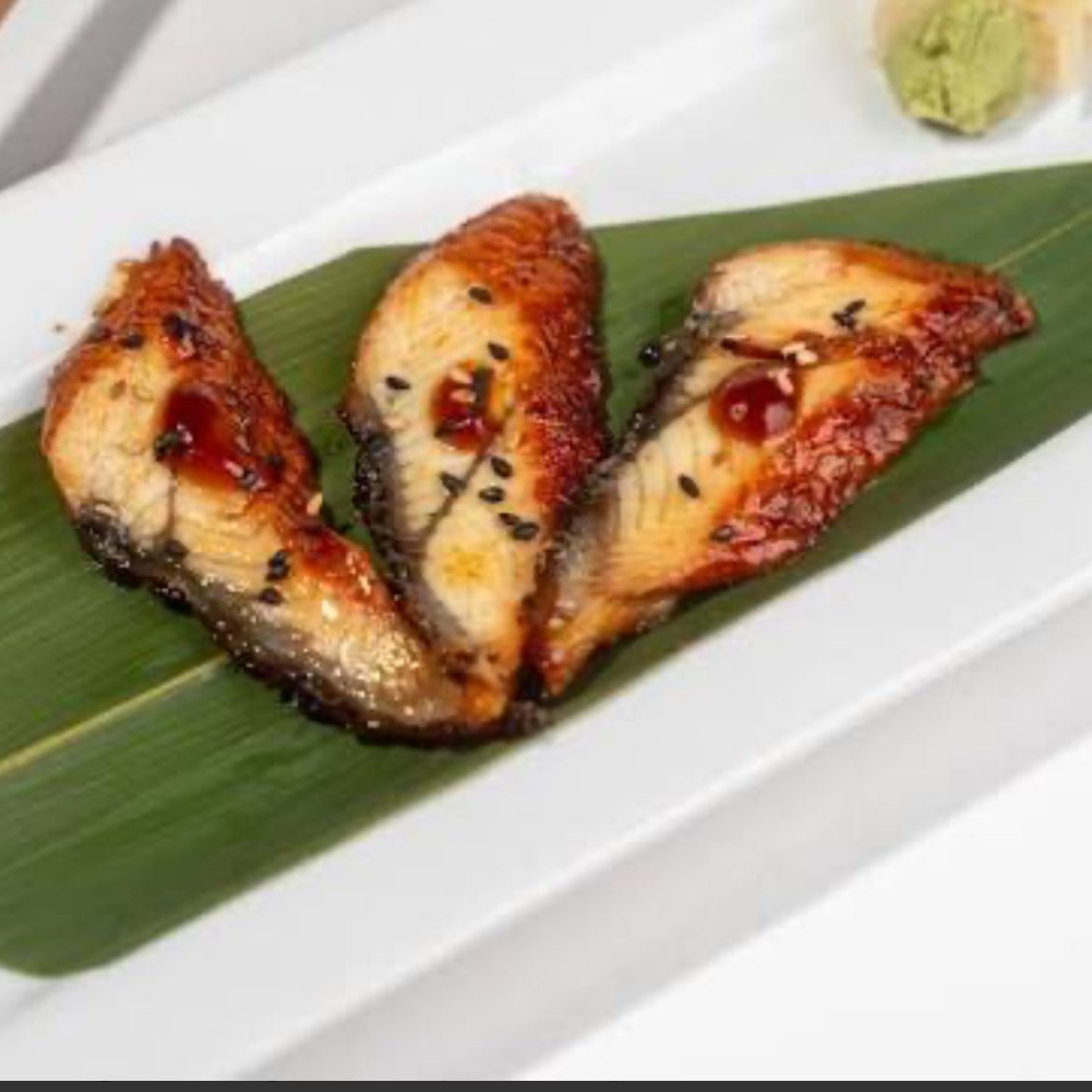 BBQ Eel Sashimi.