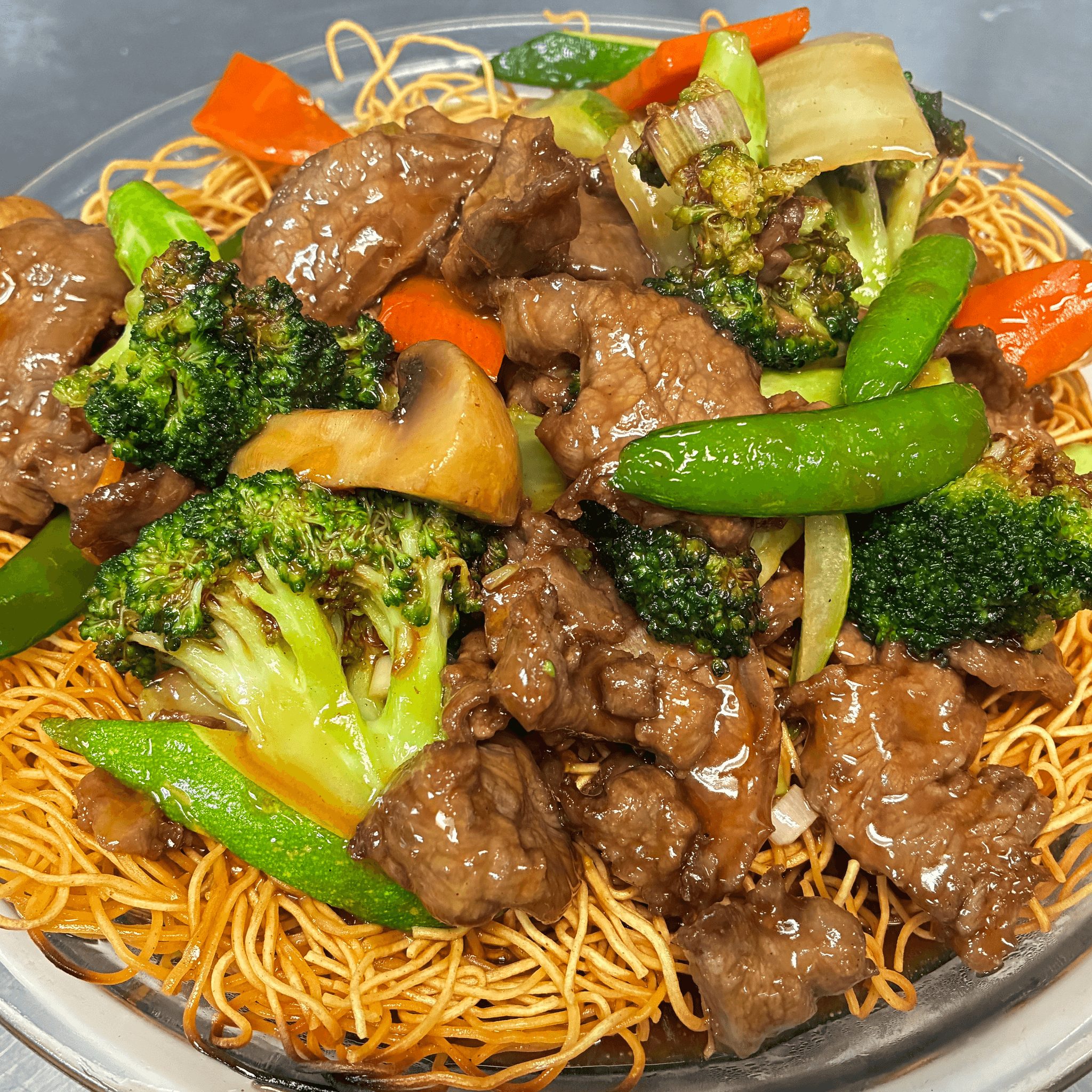 Beef Pan Fried Noodles.