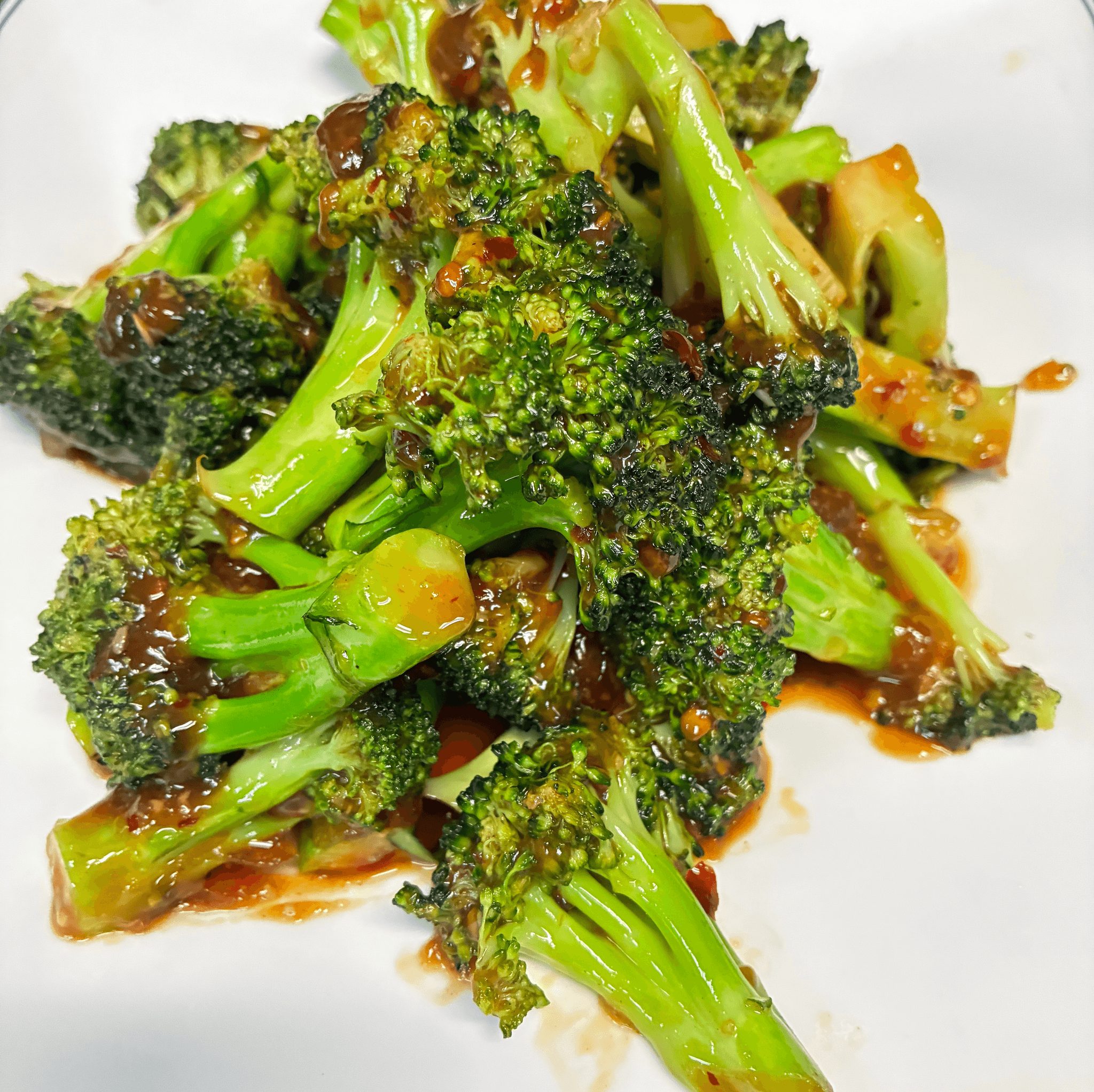 Broccoli with Garlic Sauce.