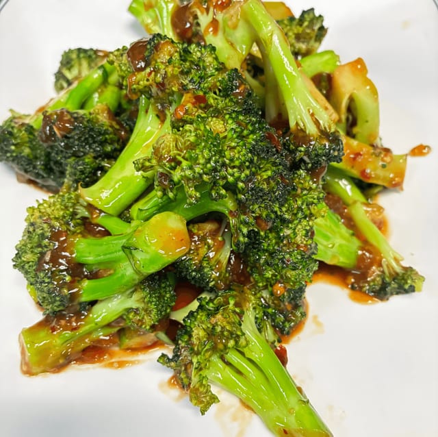 Broccoli with Garlic Sauce.