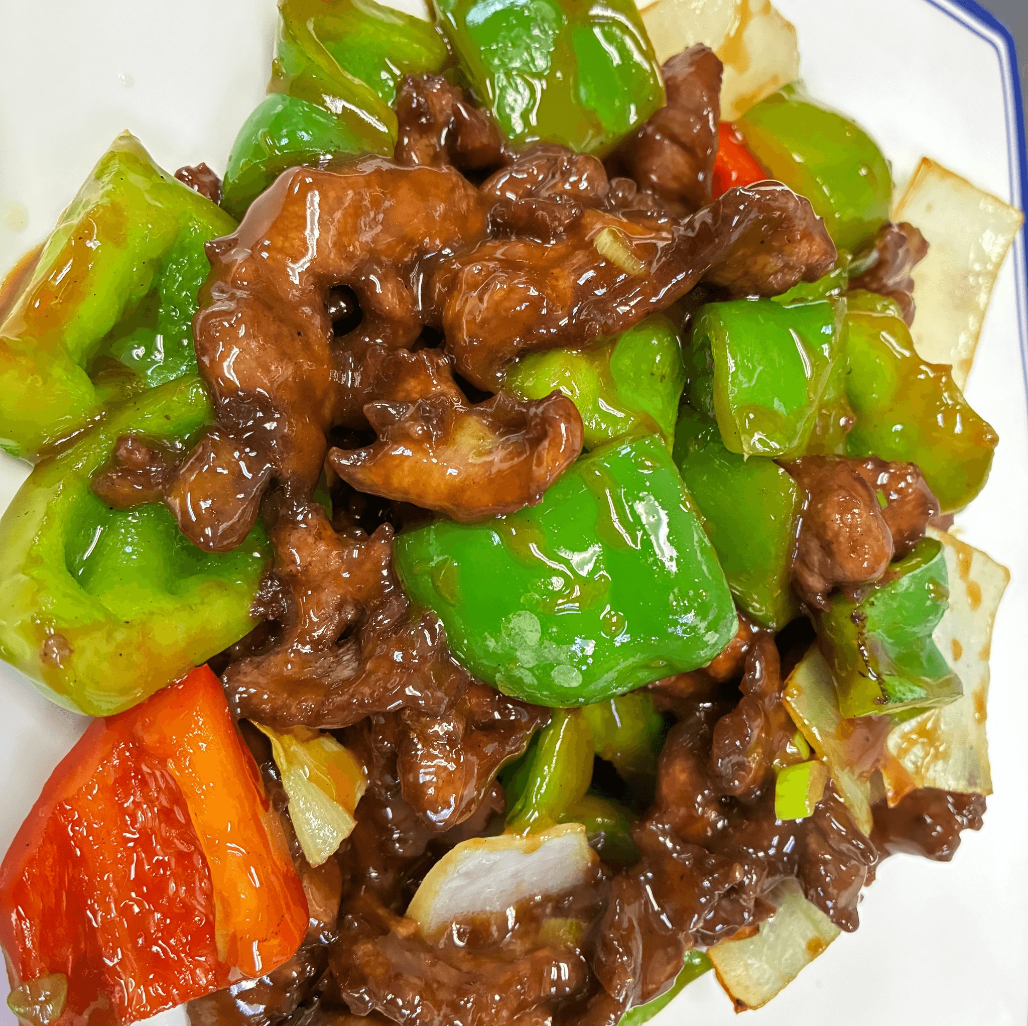 Pepper Steak with Onions.