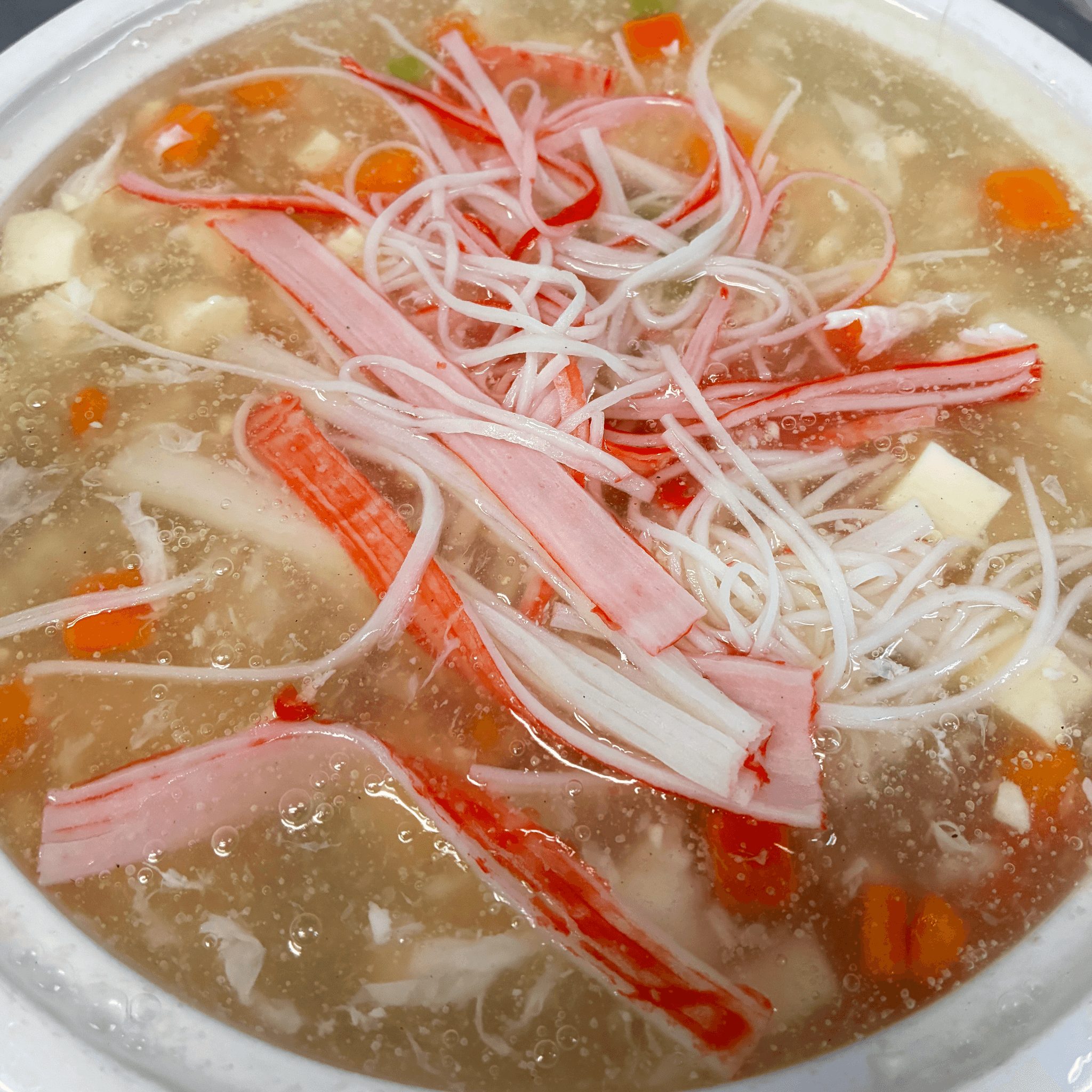 Mixed Seafood &Tofu Bisque 海鲜豆腐汤.