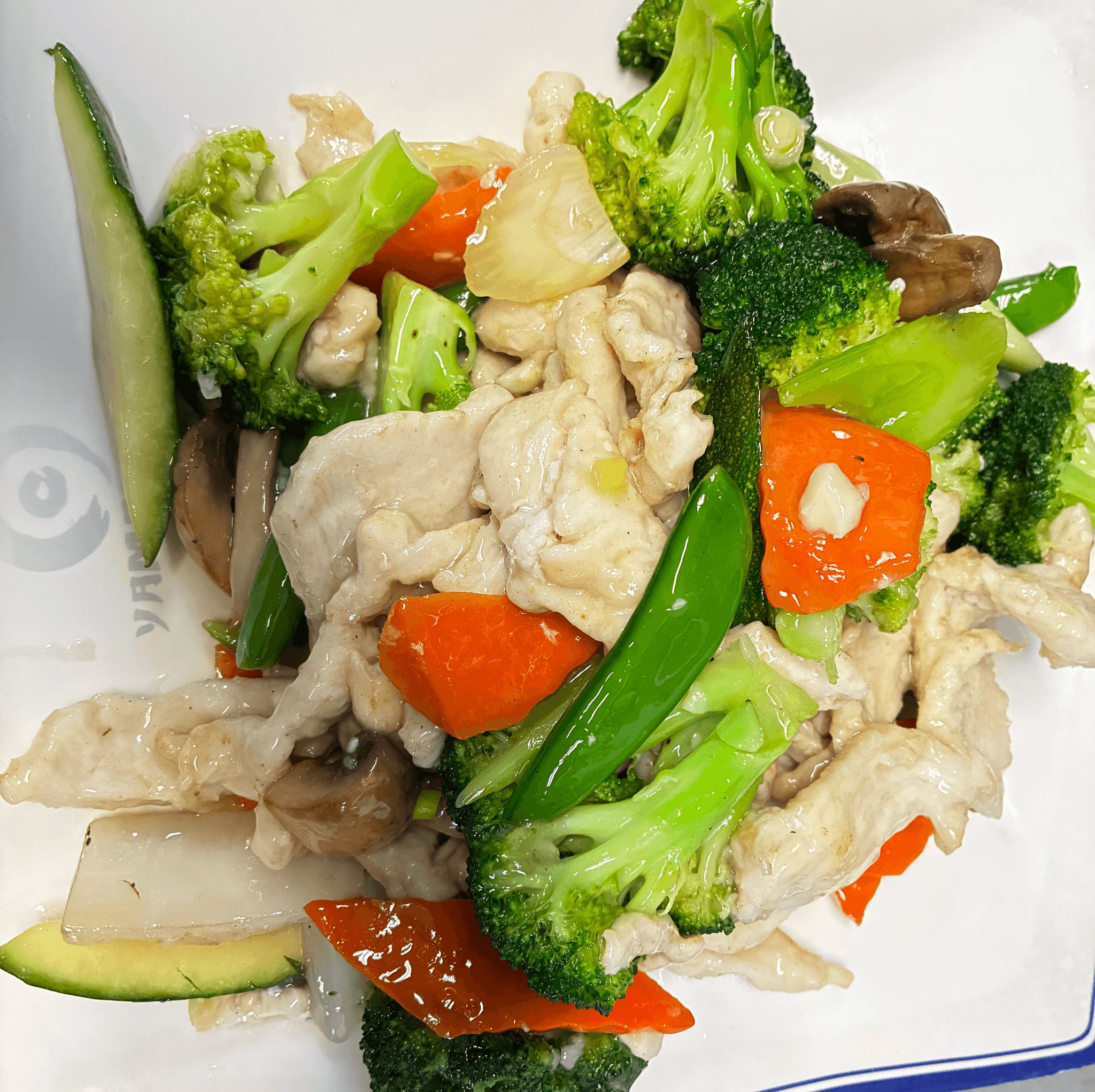 Chicken with Mixed Vegetables.