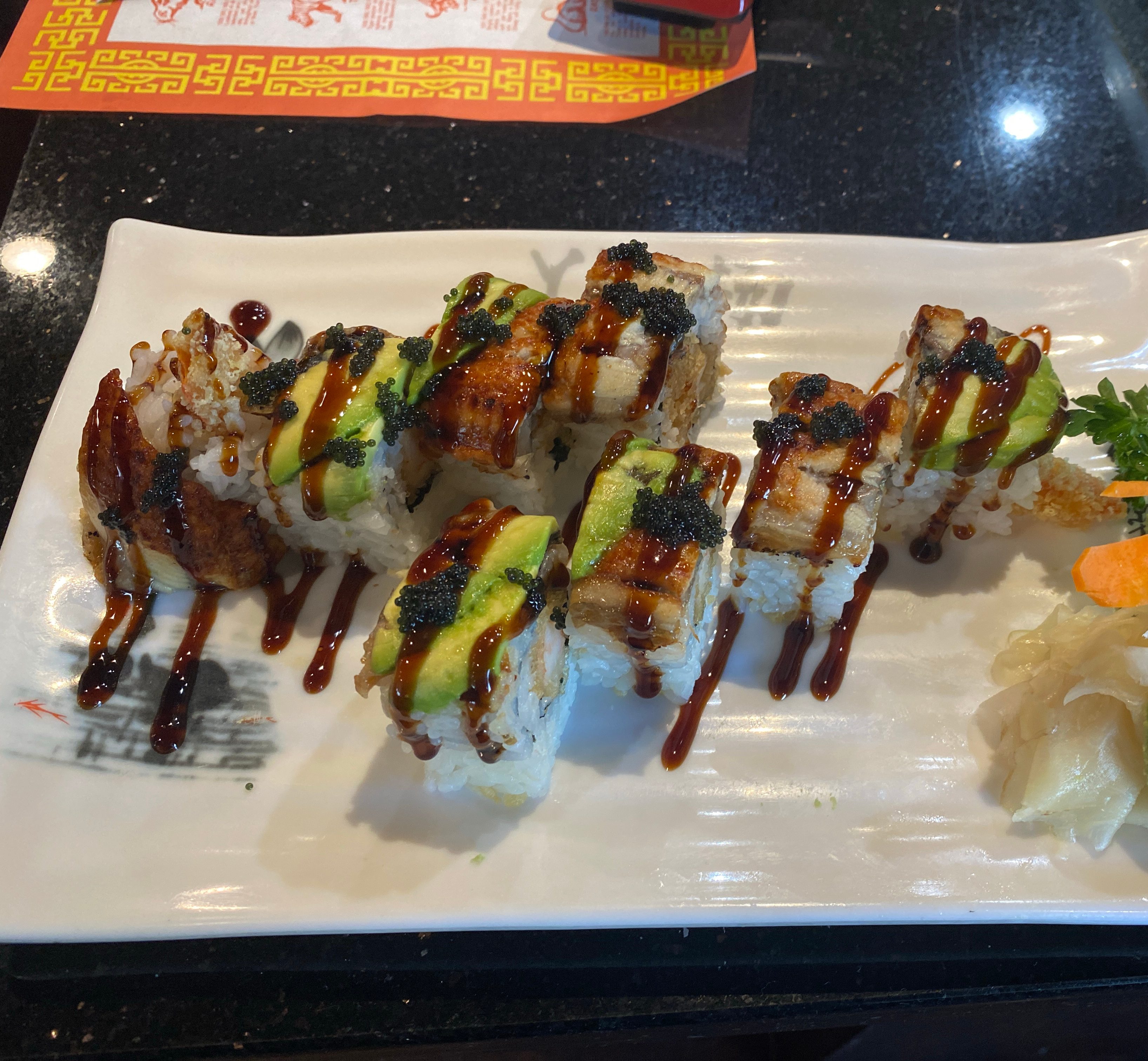 Black Dragon Roll.