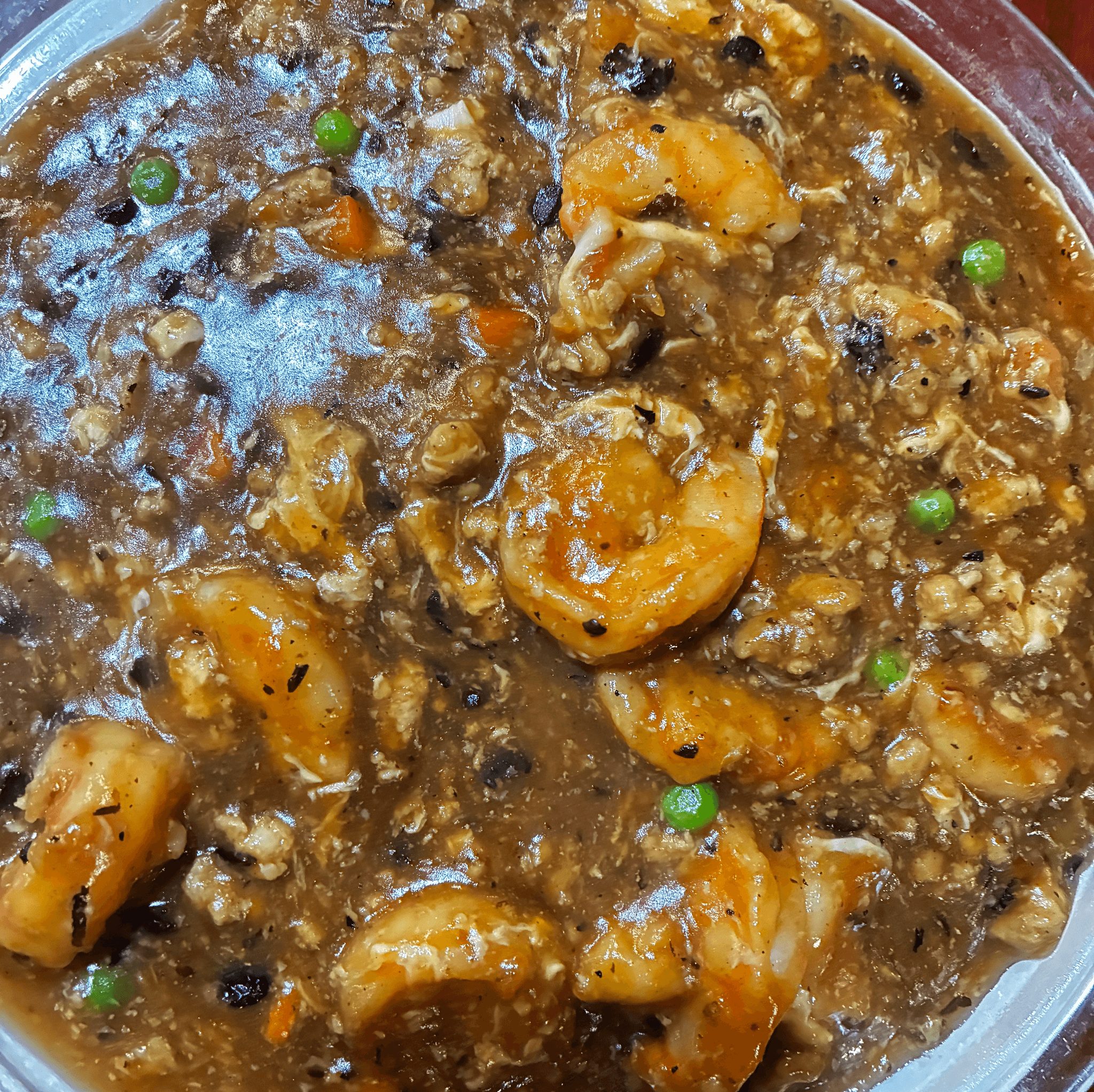 Shrimp with Lobster Sauce.
