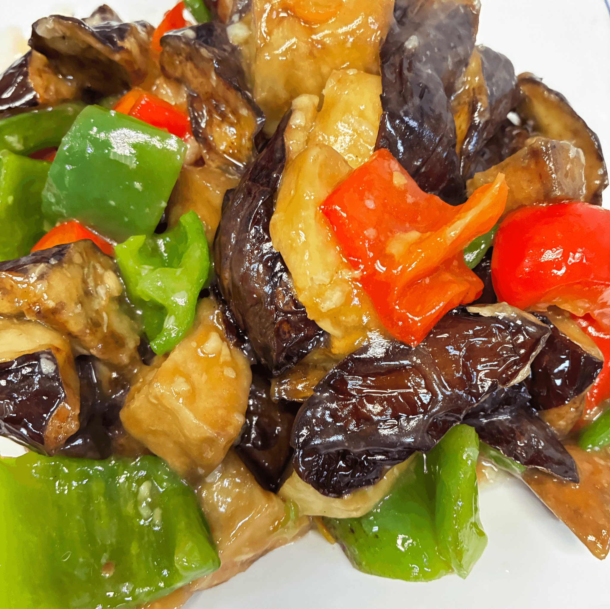 Sauteed Potato, Green Pepper, & Eggplant 地三鲜.