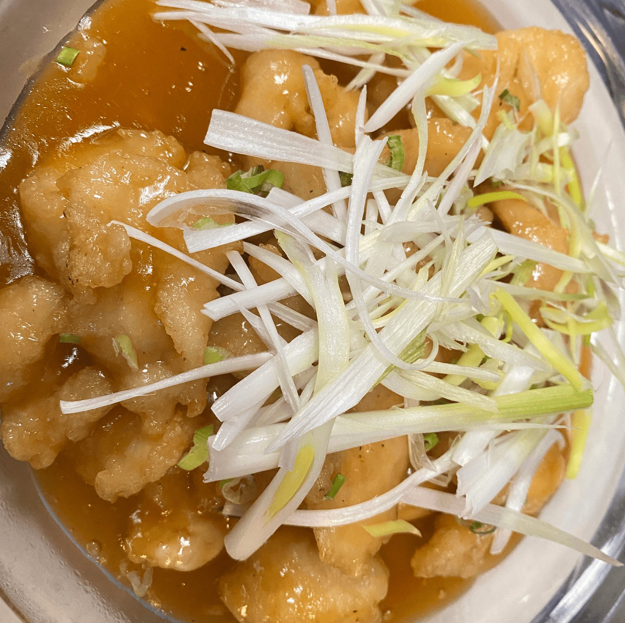 Crispy Fish with Sweet Sour Sauce.