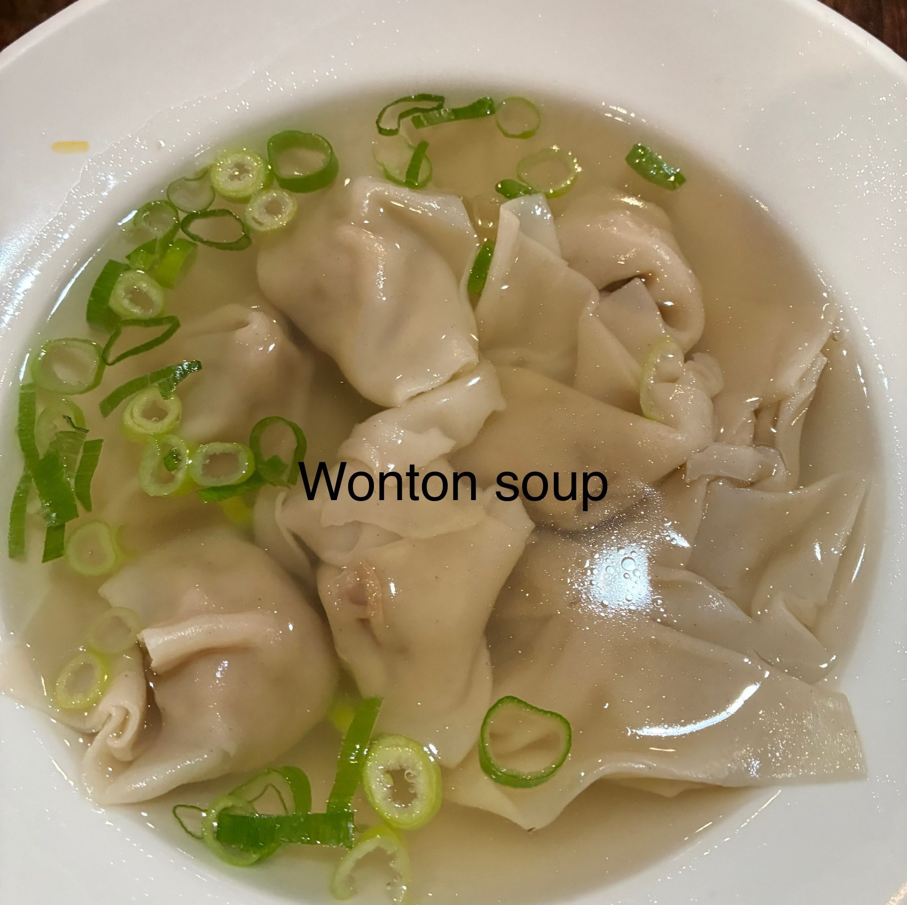 Wonton Soup.