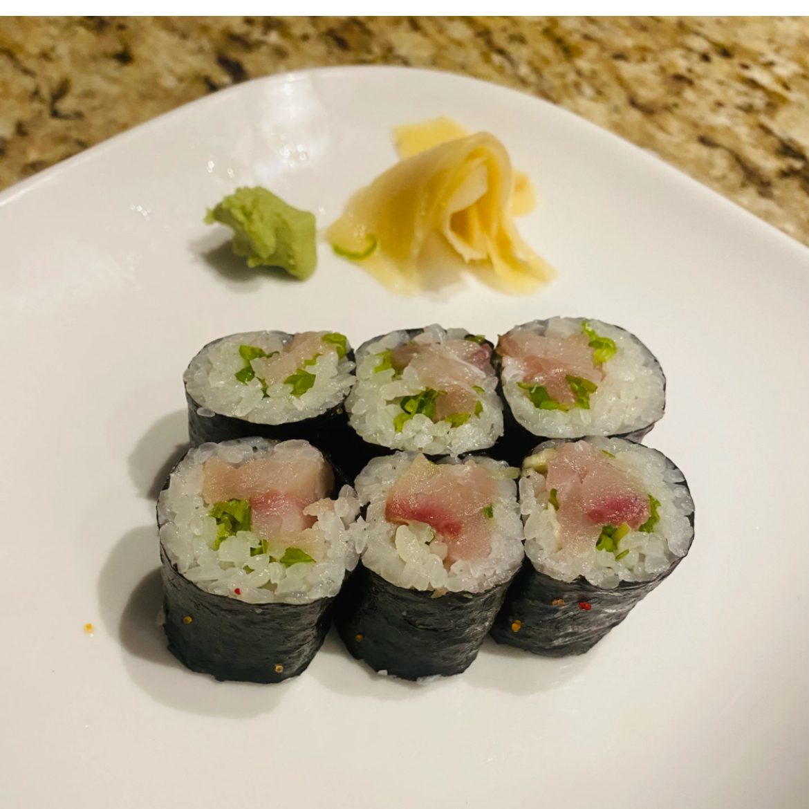 Yellowtail Scallion Roll.