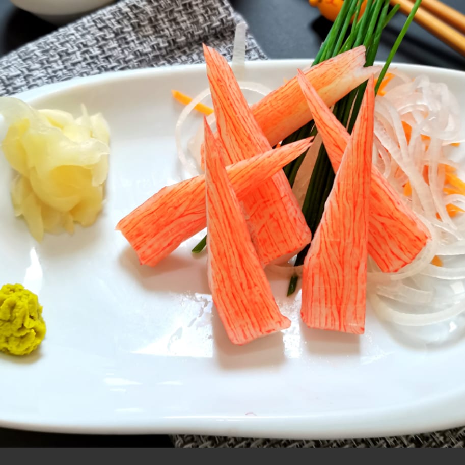 Crab Stick Sashimi.