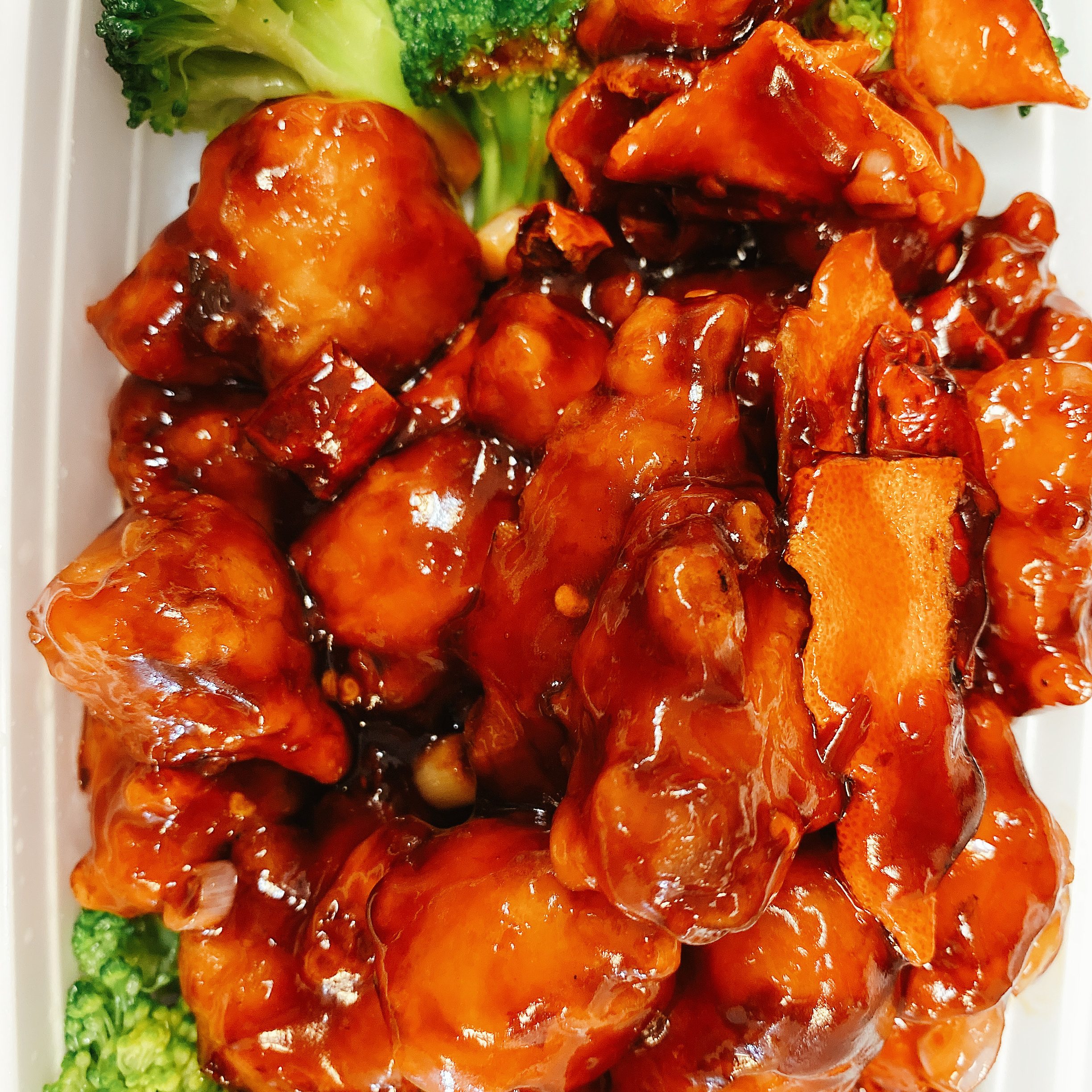 Crispy Orange Chicken.