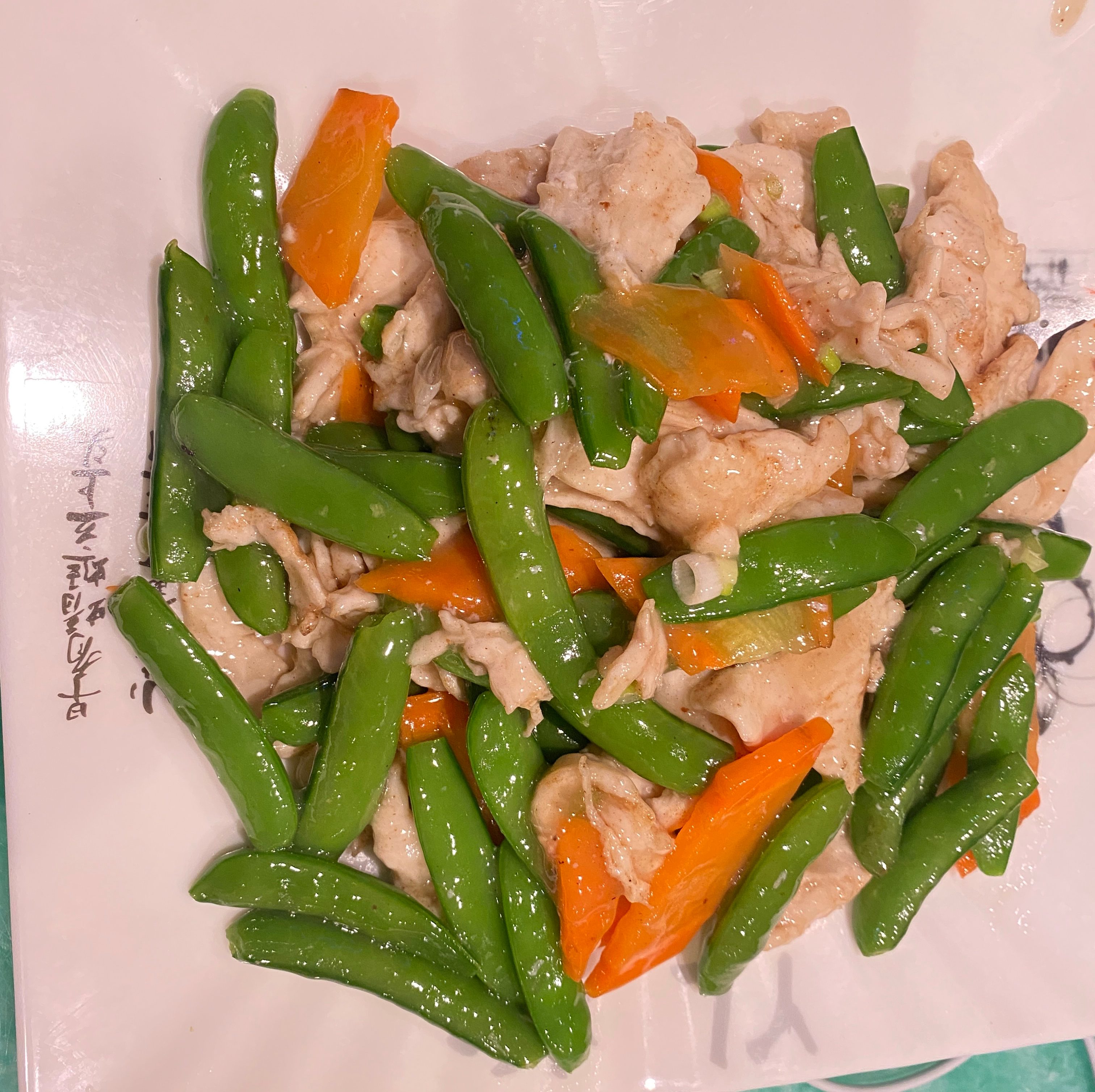 Chicken with Peapod.