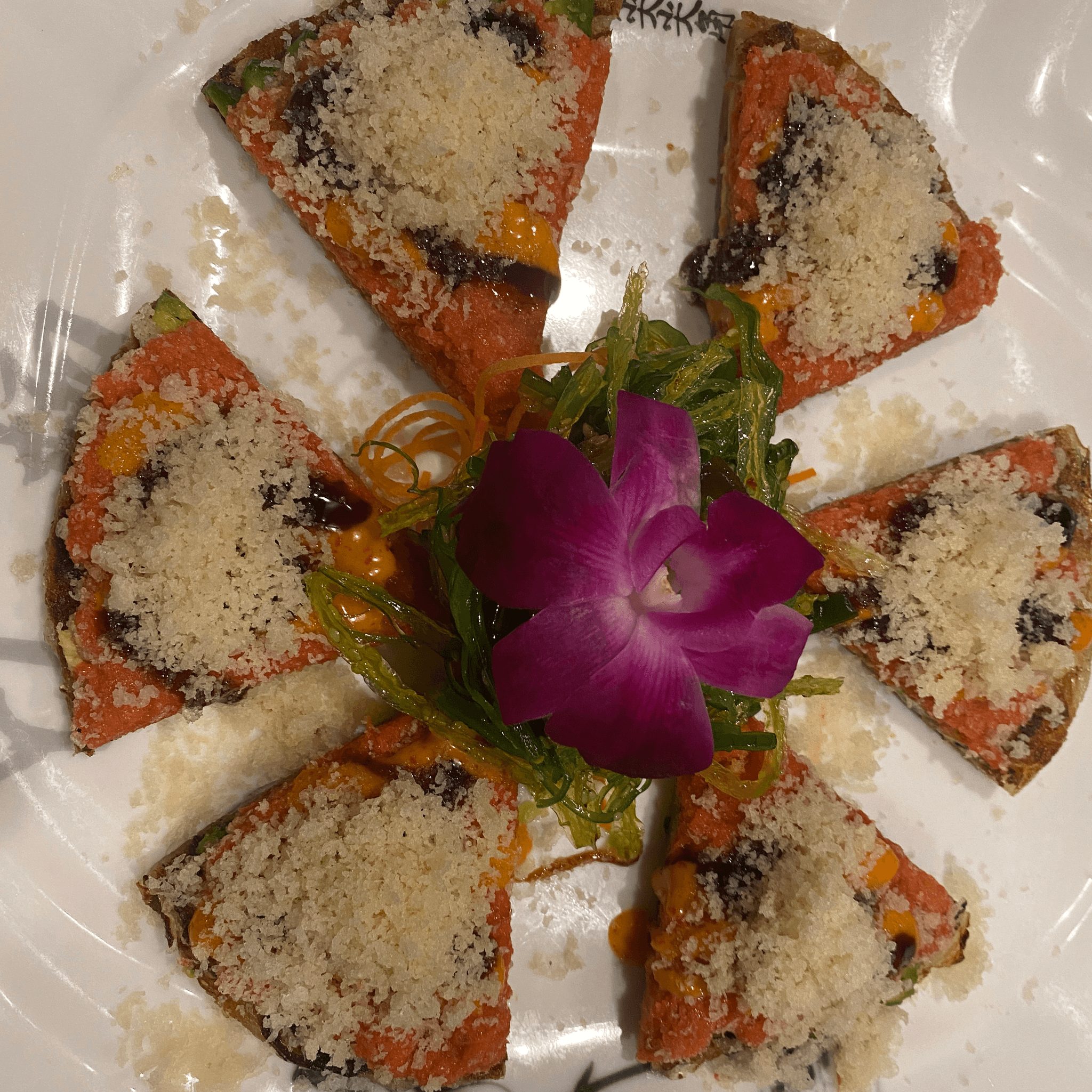 Spicy Tuna Pizza.