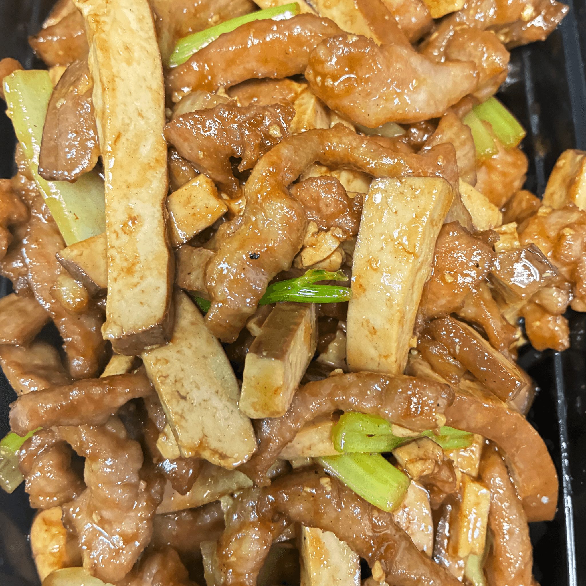 Shredded Pork with Tofu 香干肉丝.